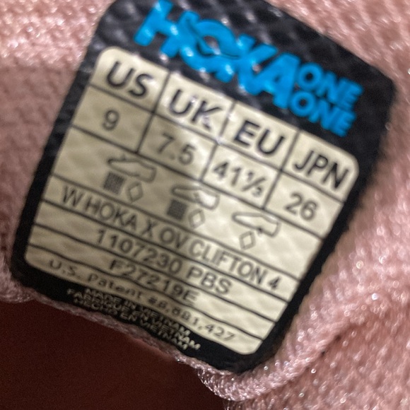 Hoka One One Outdoor Voices Clifton 4 Pink Color Limited Edition Women’s Size 9 - Picture 9 of 9